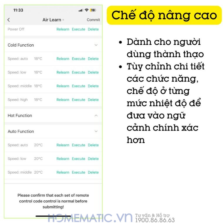 Chế độ nâng cao dành cho người dùng thành thạo