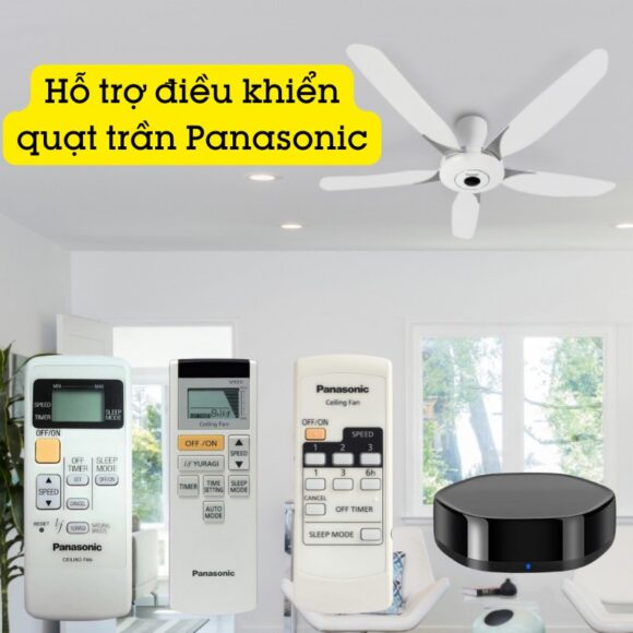 Yrc11 hỗ trợ điều khiển quạt trần Panasonic