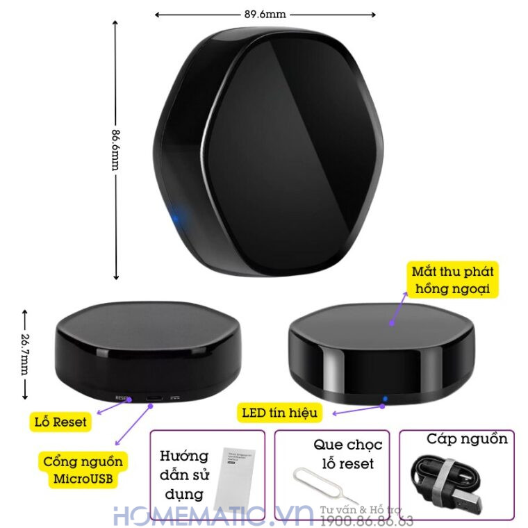 Bộ điều Khiển điều Hòa Panasonic Bằng điện Thoại Smart Life Yrc11