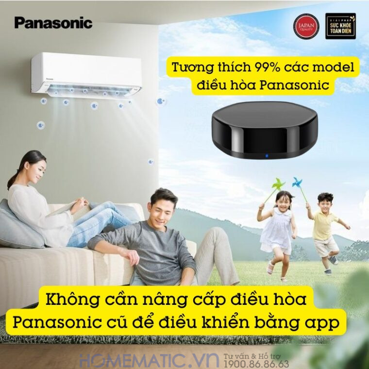 Bộ điều Khiển điều Hòa Panasonic Bằng điện Thoại Smart Life Yrc11