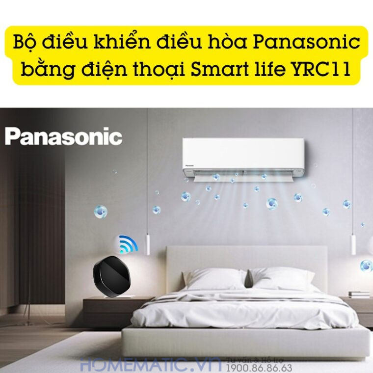 Bộ điều Khiển điều Hòa Panasonic Bằng điện Thoại Smart Life Yrc11