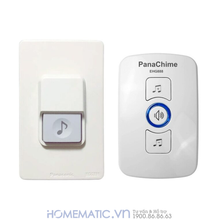 Chuông Cửa Không Dây Panachime Sử Dụng Nút Bấm Dùng Pin Panasonic Ehg888