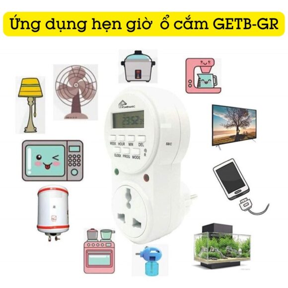 Ứng dụng hẹn giờ ổ cắm Homematic GETB-GR