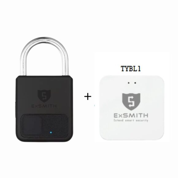 Ổ Khóa Vân Tay Loại Nhỏ Kèm Khóa điện Tử Exsmith Epl101 + thiết bị mở rộng internet cho khóa