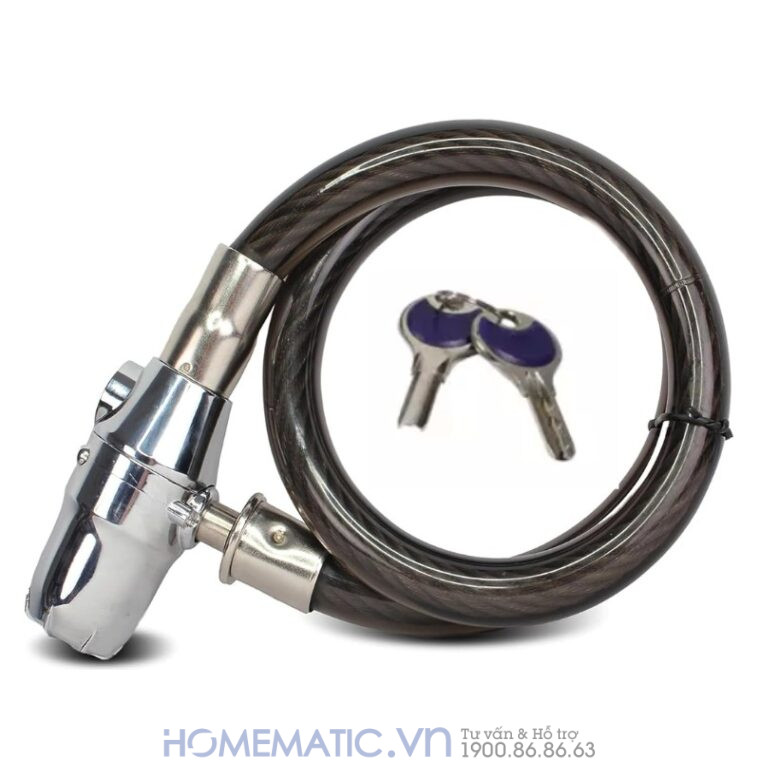 Khóa Dây Chống Trộm Xe Máy Xe đạp ô Tô Báo động Còi Hú Lk315