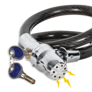 Khóa Dây Chống Trộm Xe Máy Xe đạp ô Tô Báo động Còi Hú Lk315