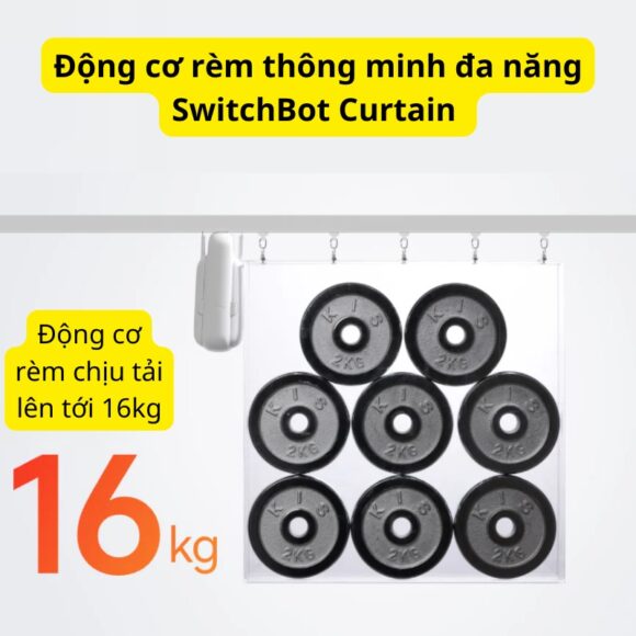 Động Cơ Rèm Thông Minh đa Năng Switchbot Curtain Rod3 Dùng Cho Thanh Treo Rèm Cửa Loại Tròn