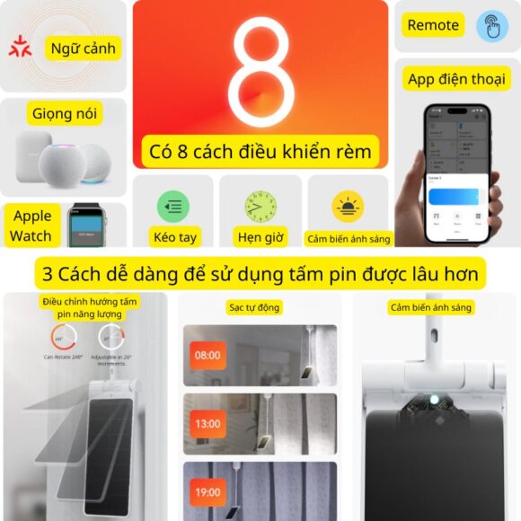 Động Cơ Rèm Thông Minh đa Năng Switchbot Curtain Rod3 Dùng Cho Thanh Treo Rèm Cửa Loại Tròn