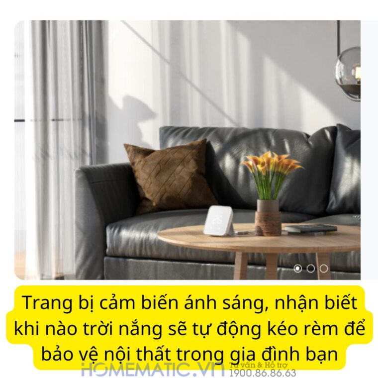 Động Cơ Rèm Thông Minh đa Năng Switchbot Curtain Rod3 Dùng Cho Thanh Treo Rèm Cửa Loại Tròn