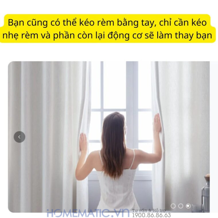 Động Cơ Rèm Thông Minh đa Năng Switchbot Curtain Rod3 Dùng Cho Thanh Treo Rèm Cửa Loại Tròn