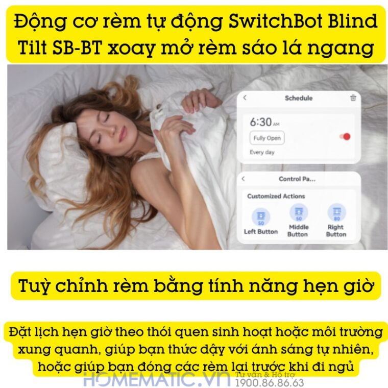 Động Cơ Rèm Tự động Switchbot Blind Tilt Sb-bt Xoay Mở Rèm Sáo Lá Ngang