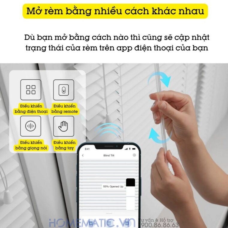 Động Cơ Rèm Tự động Switchbot Blind Tilt Sb-bt Xoay Mở Rèm Sáo Lá Ngang