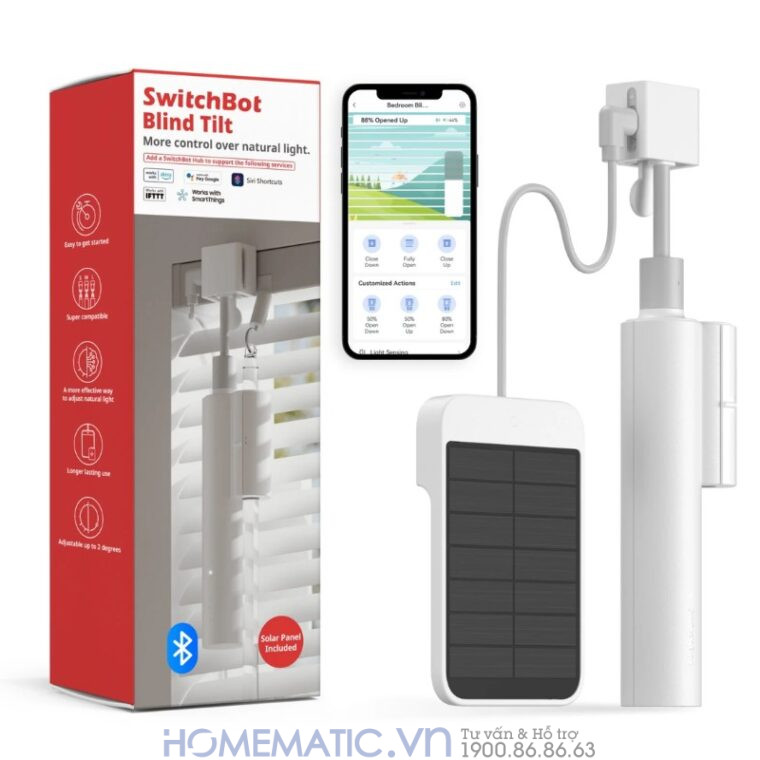 Động Cơ Rèm Tự động Switchbot Blind Tilt Sb-bt Xoay Mở Rèm Sáo Lá Ngang