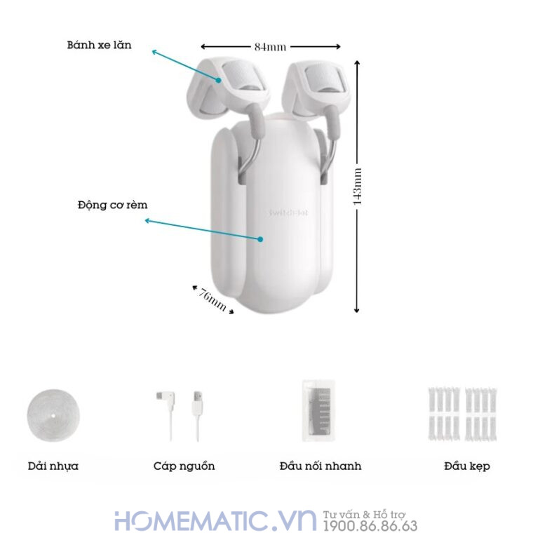 Động Cơ Rèm Tự động Thông Minh Switchbot Curtain Rod2 Dùng Cho Thanh Treo Rèm Cửa Loại Tròn Động Cơ Rèm Tự động Thông Minh Switchbot Curtain Rod2 Dùng Cho Thanh Treo Rèm Cửa Loại Tròn