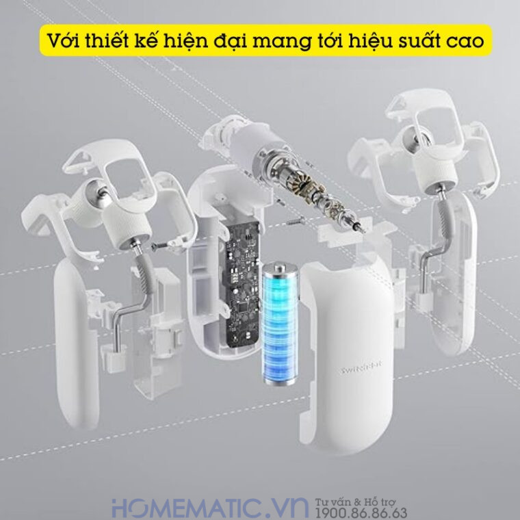 Động Cơ Rèm Tự động Thông Minh Switchbot Curtain Rod2 Dùng Cho Thanh Treo Rèm Cửa Loại Tròn