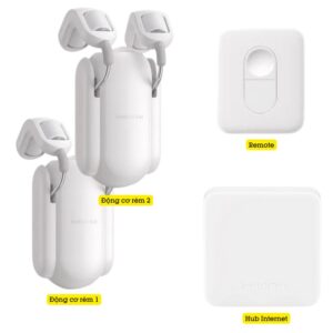 Động Cơ Rèm Tự động Thông Minh Switchbot Curtain Rod2 Dùng Cho Thanh Treo Rèm Cửa Loại Tròn