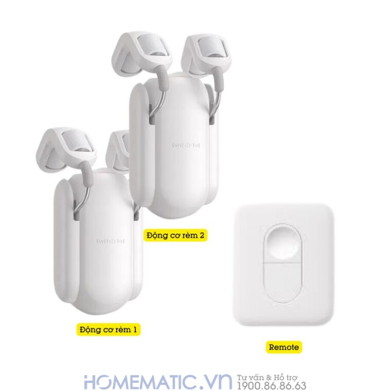 Động Cơ Rèm Tự động Thông Minh Switchbot Curtain Rod2 Dùng Cho Thanh Treo Rèm Cửa Loại Tròn