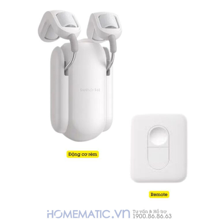 Động Cơ Rèm Tự động Thông Minh Switchbot Curtain Rod2 Dùng Cho Thanh Treo Rèm Cửa Loại Tròn