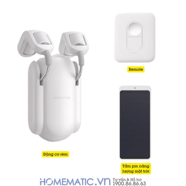 Động Cơ Rèm Tự động Thông Minh Switchbot Curtain Rod2 Dùng Cho Thanh Treo Rèm Cửa Loại Tròn