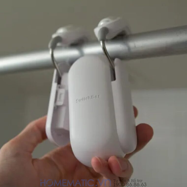 Động Cơ Rèm Tự động Thông Minh Switchbot Curtain Rod2 Dùng Cho Thanh Treo Rèm Cửa Loại Tròn