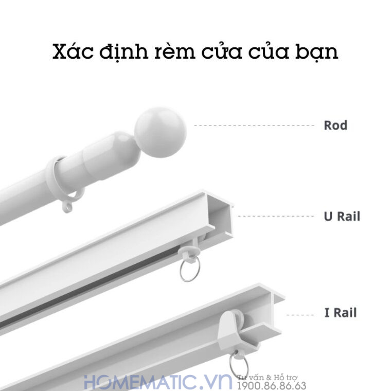 Động Cơ Rèm Tự động Thông Minh Switchbot Curtain U-rail2 Dùng Cho Thanh Treo Rèm Ray Trượt Loại Chữ U