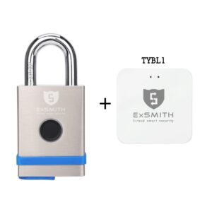 Ổ Khóa Cổng Vân Tay Ngoài Trời Chống Nước, Khóa Móc Cao Cấp Kèm Chìa Cơ Và điện Tử Exsmith Epl855