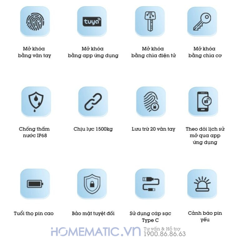 Ổ Khóa Cổng Vân Tay Ngoài Trời Chống Nước, Khóa Móc Cao Cấp Kèm Chìa Cơ Và điện Tử Exsmith Epl855