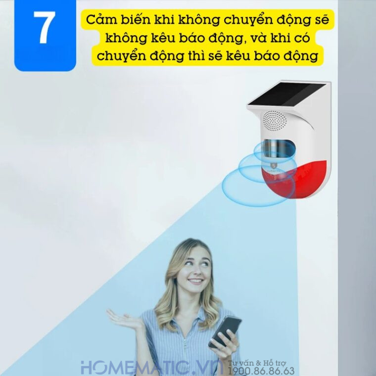 Thiết Bị Báo động Chống Trộm Ngoài Trời Wifi Exsmith P80wr