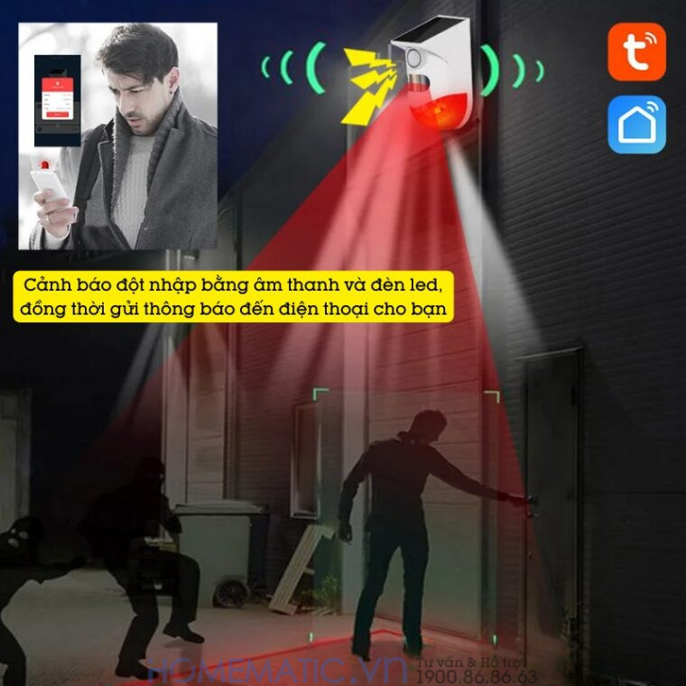 Thiết Bị Báo động Chống Trộm Ngoài Trời Wifi Exsmith P80wr
