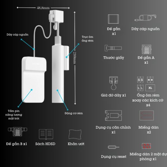 Động Cơ Rèm Tự động Switchbot Blind Tilt Sb-bt Xoay Mở Rèm Sáo Lá Ngang