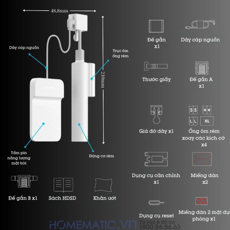 Động Cơ Rèm Tự động Switchbot Blind Tilt Sb-bt Xoay Mở Rèm Sáo Lá Ngang