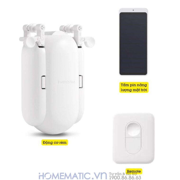 Động Cơ Rèm Tự động Thông Minh Switchbot Curtain I-rail2 Dùng Cho Thanh Treo Rèm Ray Trượt Loại Chữ I