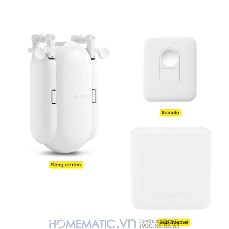 Động Cơ Rèm Tự động Thông Minh Switchbot Curtain I-rail2 Dùng Cho Thanh Treo Rèm Ray Trượt Loại Chữ I