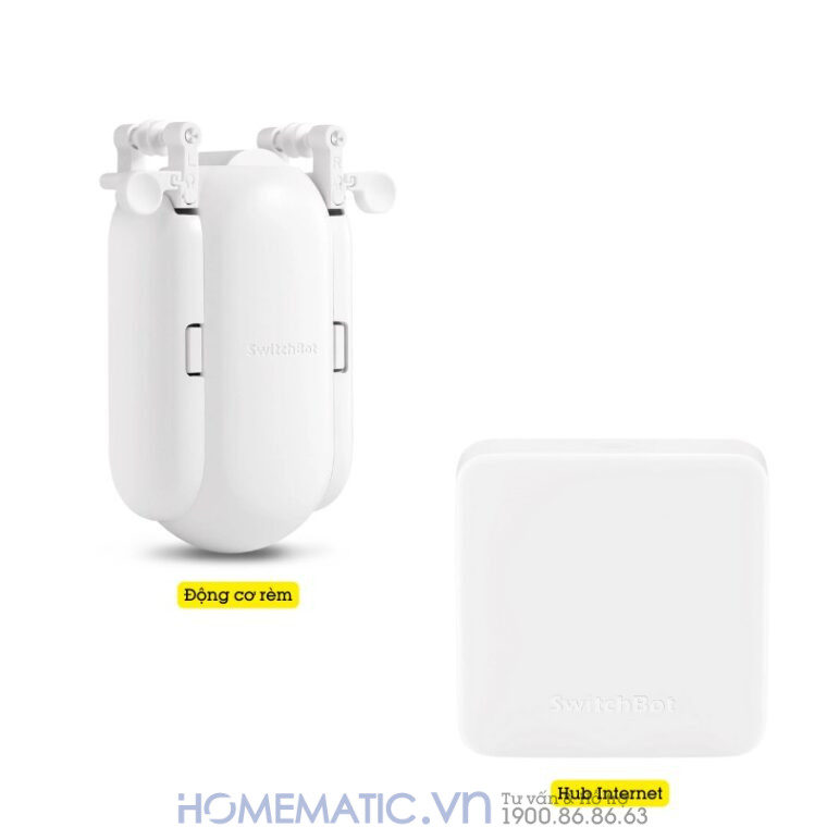 Động Cơ Rèm Tự động Thông Minh Switchbot Curtain I-rail2 Dùng Cho Thanh Treo Rèm Ray Trượt Loại Chữ I