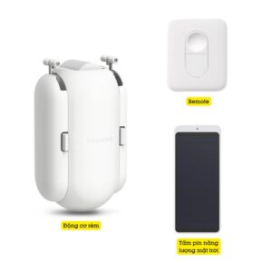 Động Cơ Rèm Tự động Thông Minh Switchbot Curtain U-rail2 Dùng Cho Thanh Treo Rèm Ray Trượt Loại Chữ U