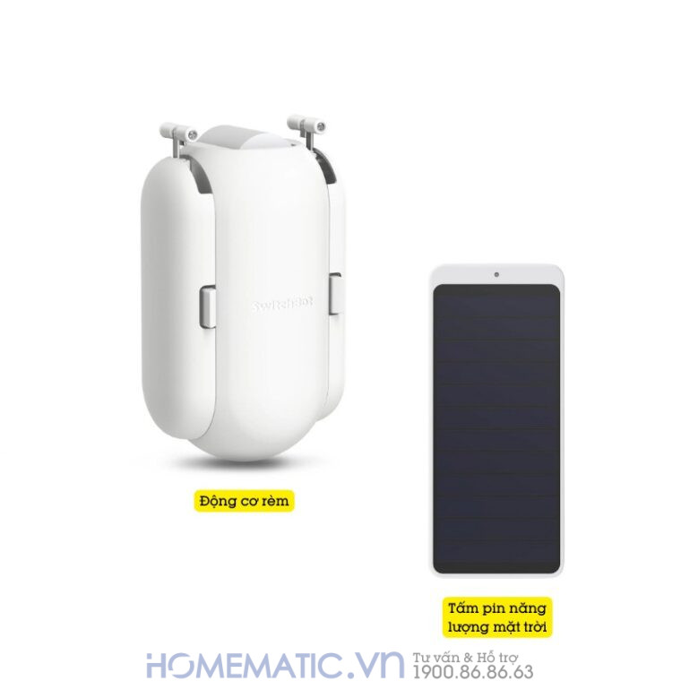 Động Cơ Rèm Tự động Thông Minh Switchbot Curtain U-rail2 Dùng Cho Thanh Treo Rèm Ray Trượt Loại Chữ U