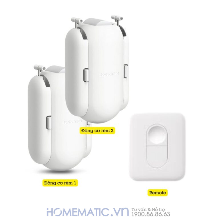 Động Cơ Rèm Tự động Thông Minh Switchbot Curtain U-rail2 Dùng Cho Thanh Treo Rèm Ray Trượt Loại Chữ U