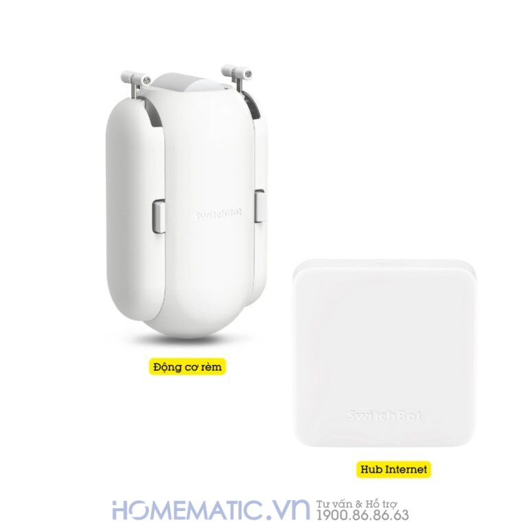 Động Cơ Rèm Tự động Thông Minh Switchbot Curtain U-rail2 Dùng Cho Thanh Treo Rèm Ray Trượt Loại Chữ U