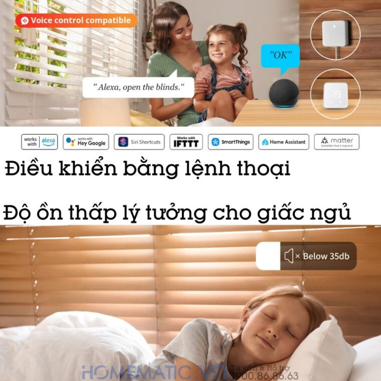 Động Cơ Rèm Tự động Thông Minh Switchbot Curtain U-rail2 Dùng Cho Thanh Treo Rèm Ray Trượt Loại Chữ U