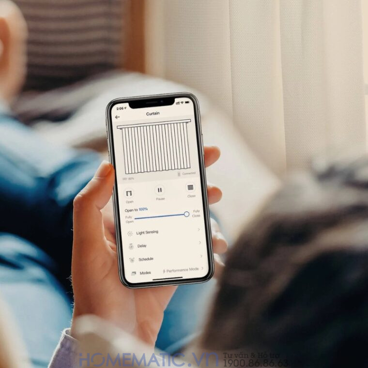 Động Cơ Rèm Tự động Thông Minh Switchbot Curtain U-rail2 Dùng Cho Thanh Treo Rèm Ray Trượt Loại Chữ U
