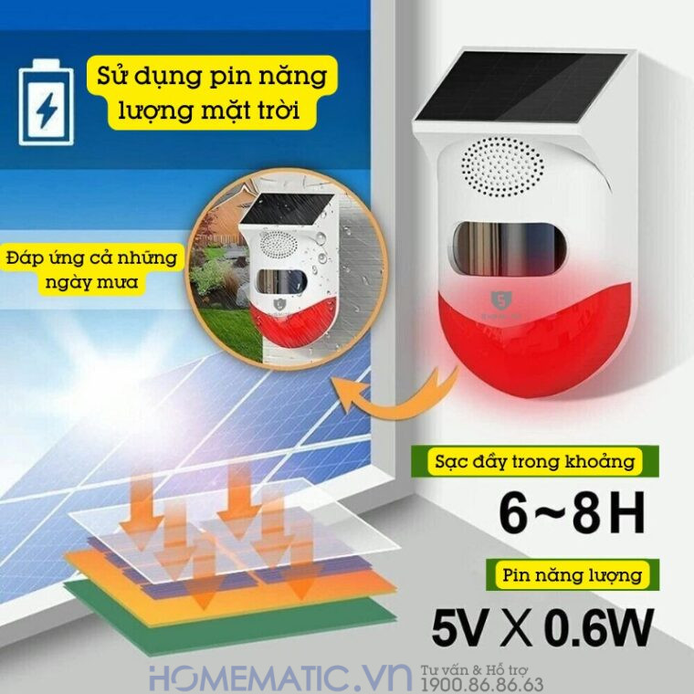 Thiết Bị Báo động Chống Trộm Ngoài Trời Wifi Exsmith P80wr