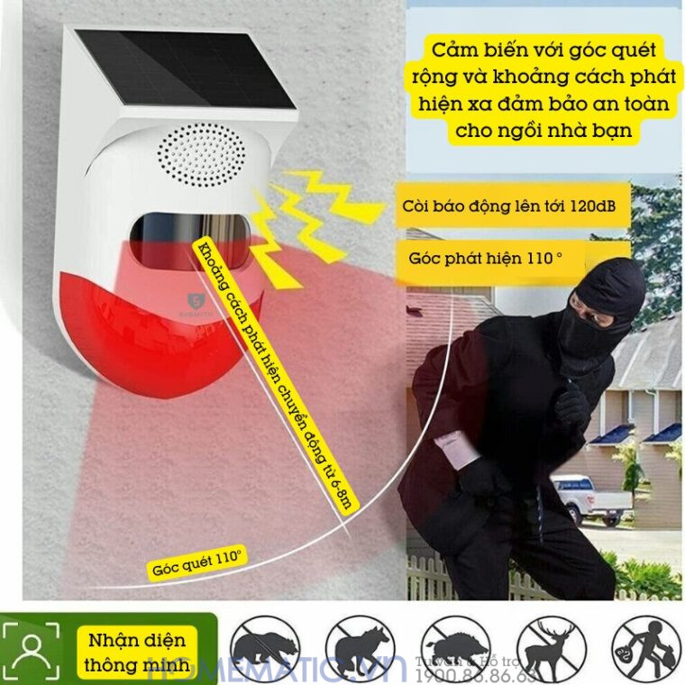 Thiết Bị Báo động Chống Trộm Ngoài Trời Wifi Exsmith P80wr