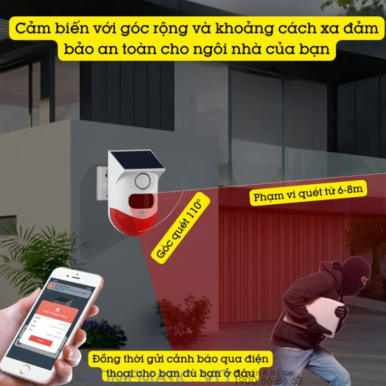 Thiết Bị Báo động Chống Trộm Ngoài Trời Wifi Exsmith P80wr