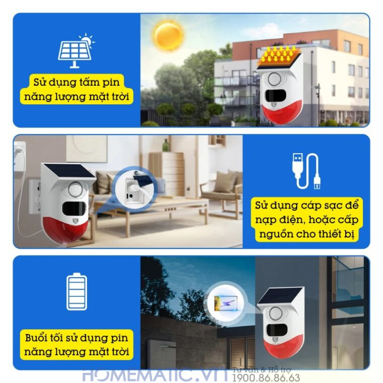 Thiết Bị Báo động Chống Trộm Ngoài Trời Wifi Exsmith P80wr