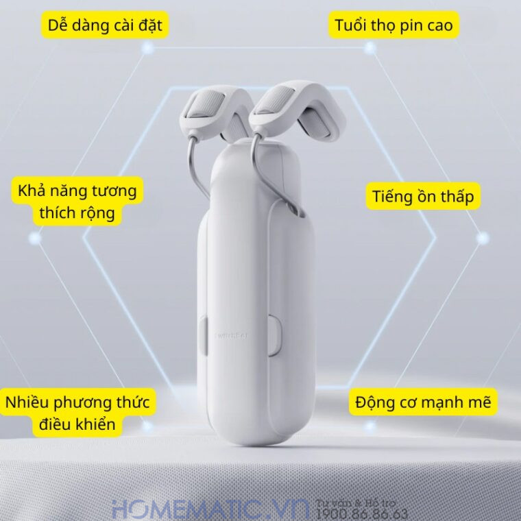 Động Cơ Rèm Thông Minh đa Năng Switchbot Curtain Rod3 Dùng Cho Thanh Treo Rèm Cửa Loại Tròn
