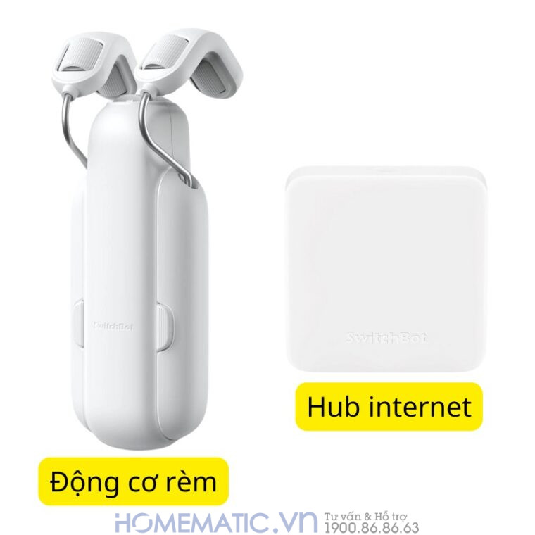 Động Cơ Rèm Thông Minh đa Năng Switchbot Curtain Rod3 Dùng Cho Thanh Treo Rèm Cửa Loại Tròn