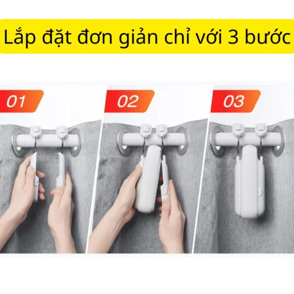 Động Cơ Rèm Thông Minh đa Năng Switchbot Curtain Rod3 Dùng Cho Thanh Treo Rèm Cửa Loại Tròn