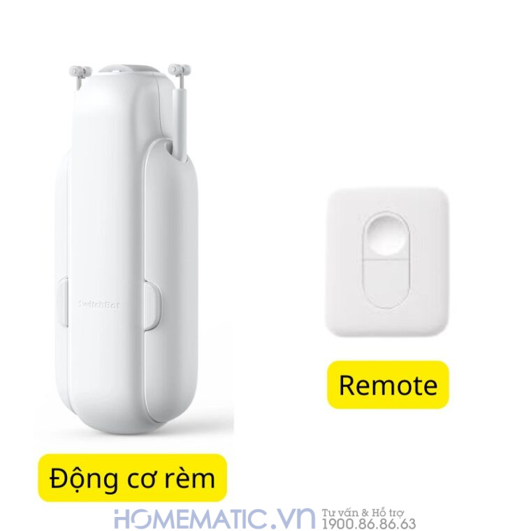 Động Cơ Rèm Thông Minh Switchbot Curtain U-rail3 Hỗ Trợ Thanh Treo Rèm Ray Trượt Loại Chữ U