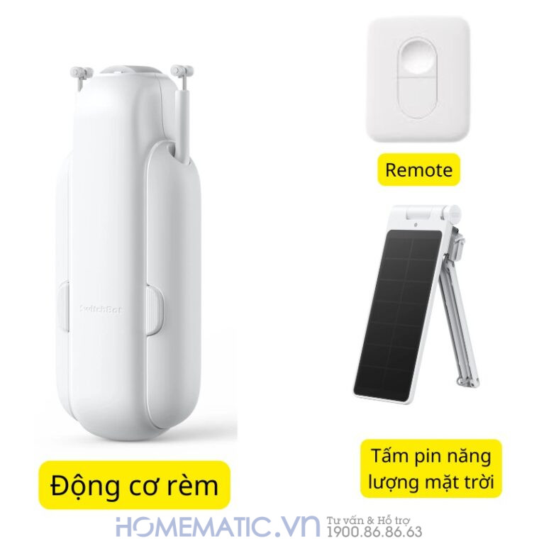 Động Cơ Rèm Thông Minh Switchbot Curtain U-rail3 Hỗ Trợ Thanh Treo Rèm Ray Trượt Loại Chữ U