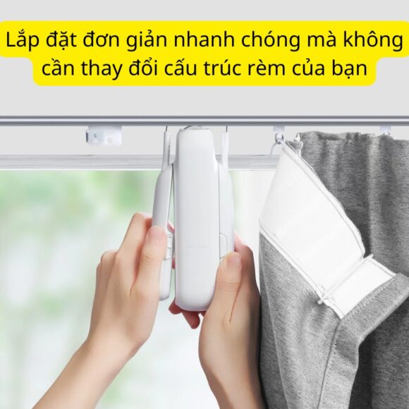 Động Cơ Rèm Thông Minh Switchbot Curtain U-rail3 Hỗ Trợ Thanh Treo Rèm Ray Trượt Loại Chữ U
